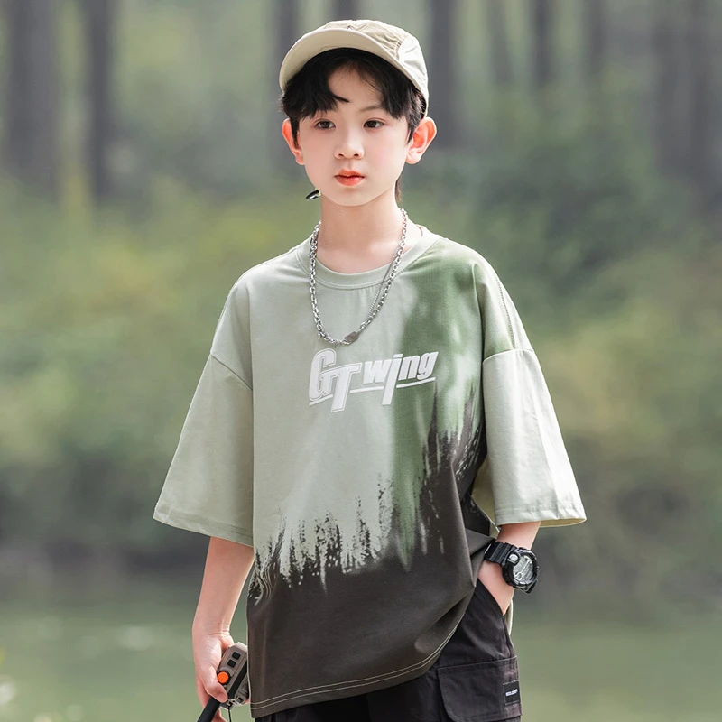 【清仓】男童夏季休闲儿童短袖百搭时尚半袖男孩韩版潮流T