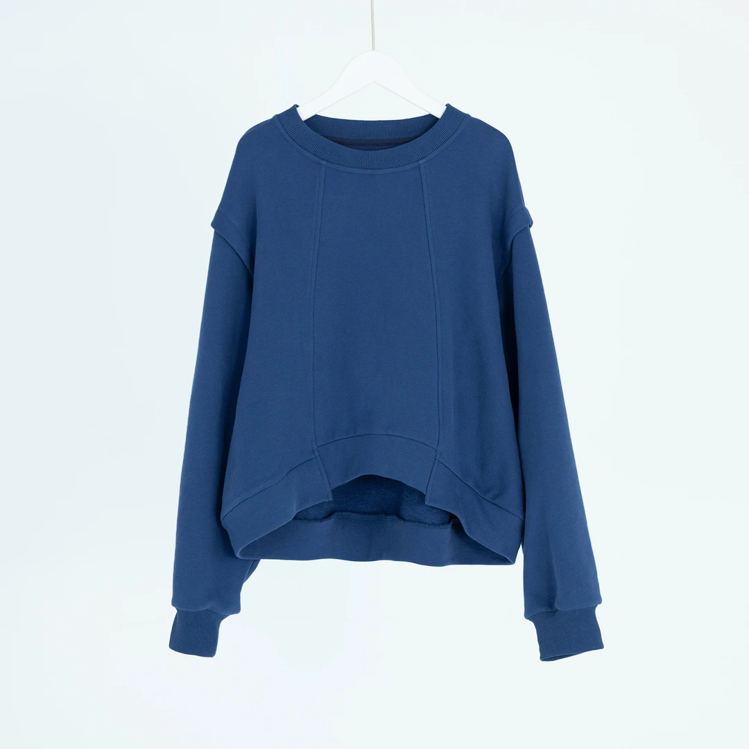 （几里与麻）宽松圆领时尚休闲百搭春秋卫衣 衣长64 胸围124 106314