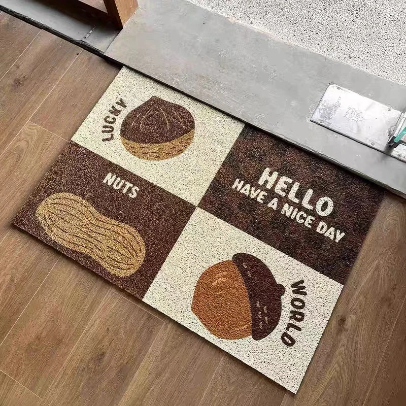 坚果拼盘入户门地垫丝圈