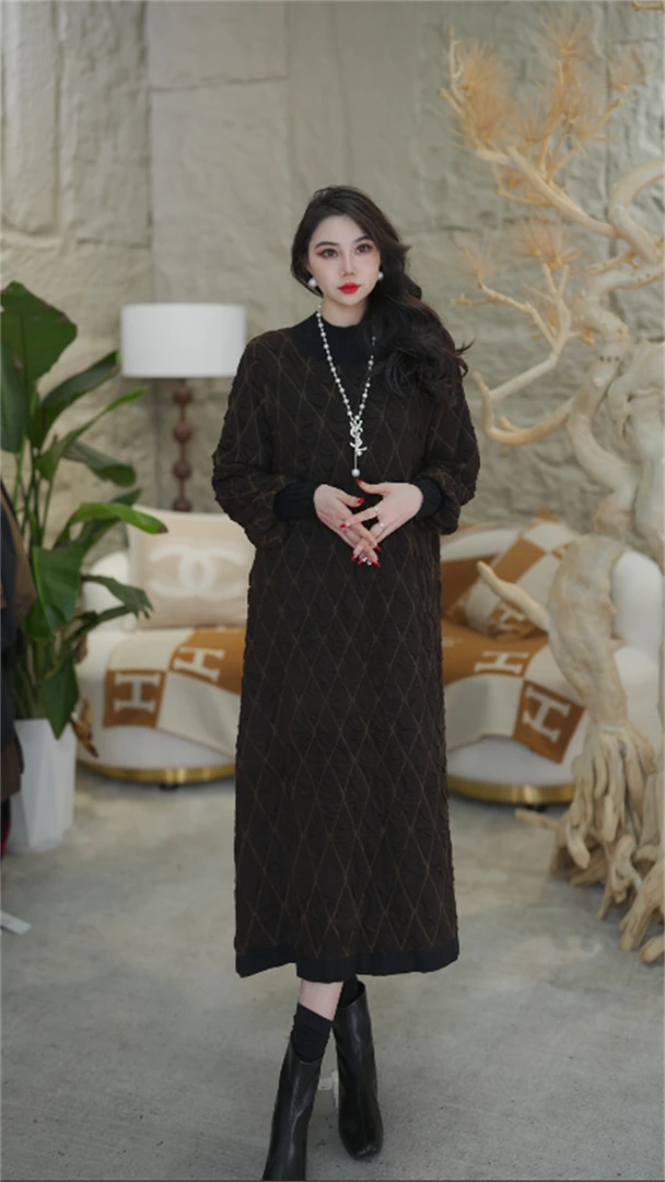 春夏新款【浮生】百搭新款时尚气质宽松加厚大码女女连衣裙-6367#