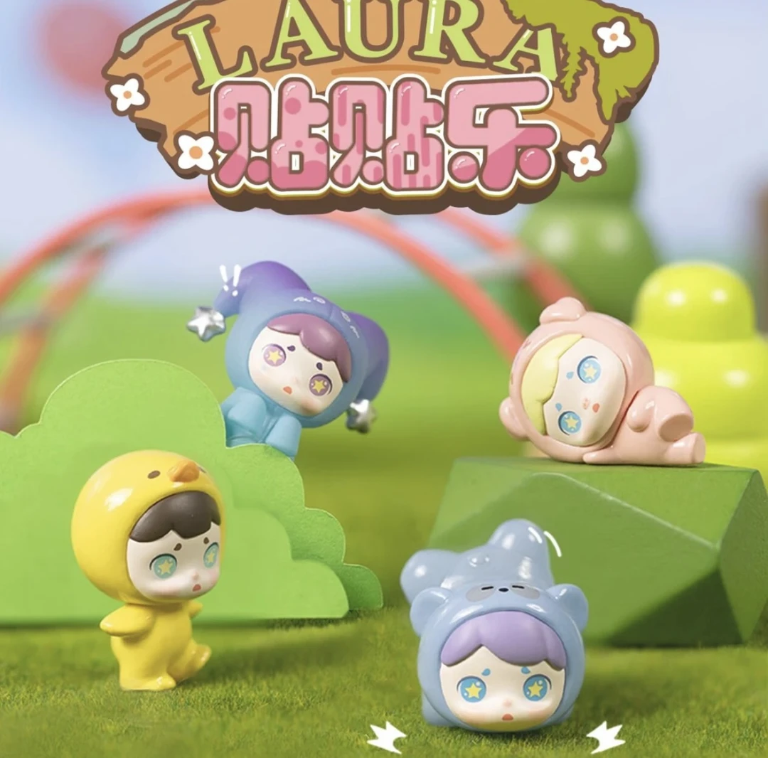 【拆盒】Laura动物园里有什么贴贴乐系列萌粒盲盒摆件