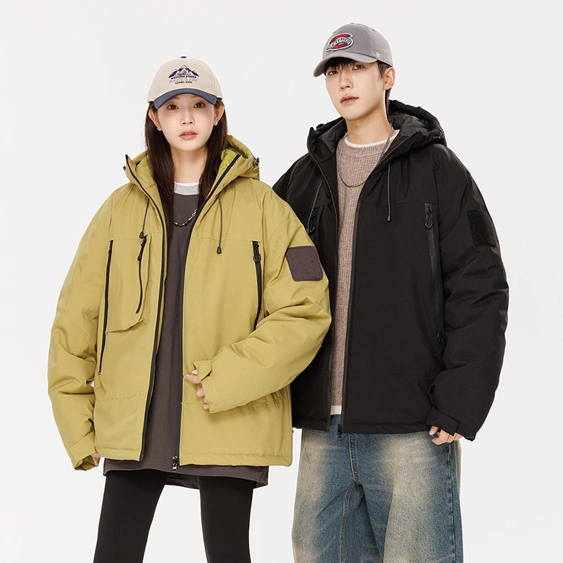 891情侣款户外冲锋棉衣冬季加厚保暖休闲连帽棉服外套