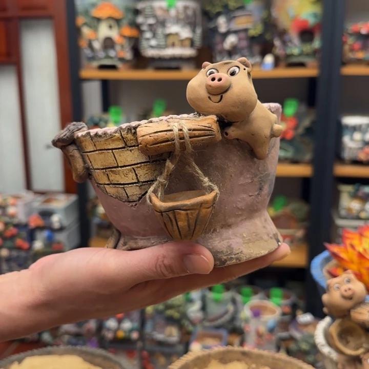 【闪购商品】日***心粗陶手捏