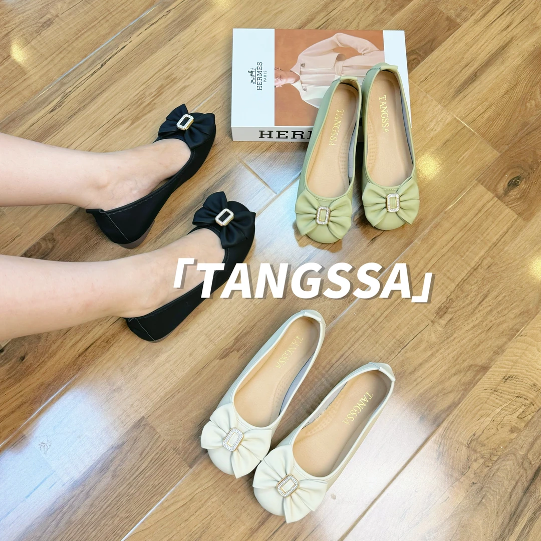 新款女鞋百搭软底平底浅口圆头春夏6038大码鞋子舒适时尚春季上班