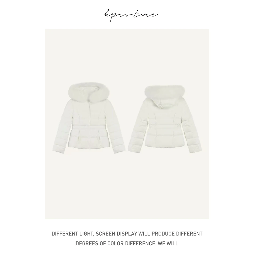 轻薄羽绒显瘦收腰羽绒服90白鸭绒