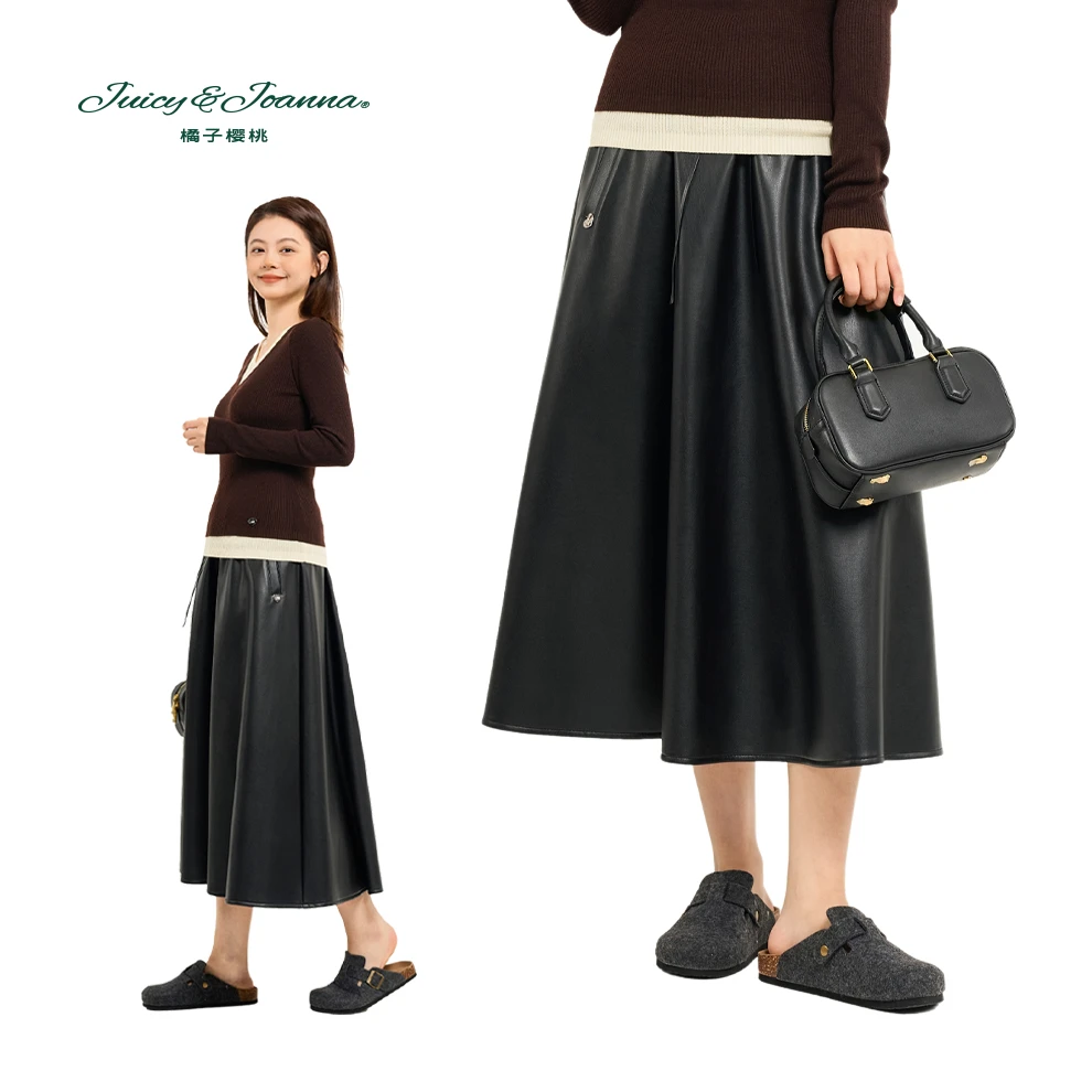 JUICY&JOANNA/橘子樱桃大A摆显瘦伞裙