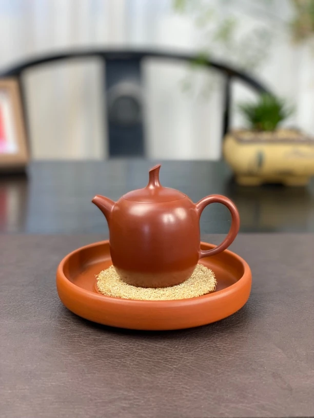 一帆壶 全手工潮州手拉壶 朱泥壶 小品壶潮汕功夫茶具