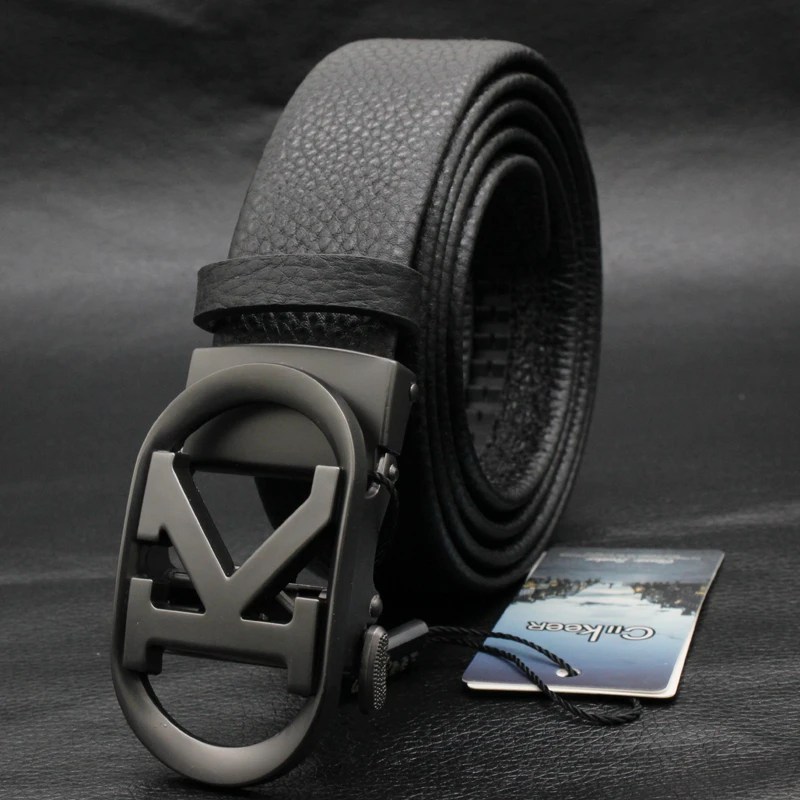 CIIkeer皮带男真皮外穿自动扣正品裤带商务牛皮2025新款男士腰带