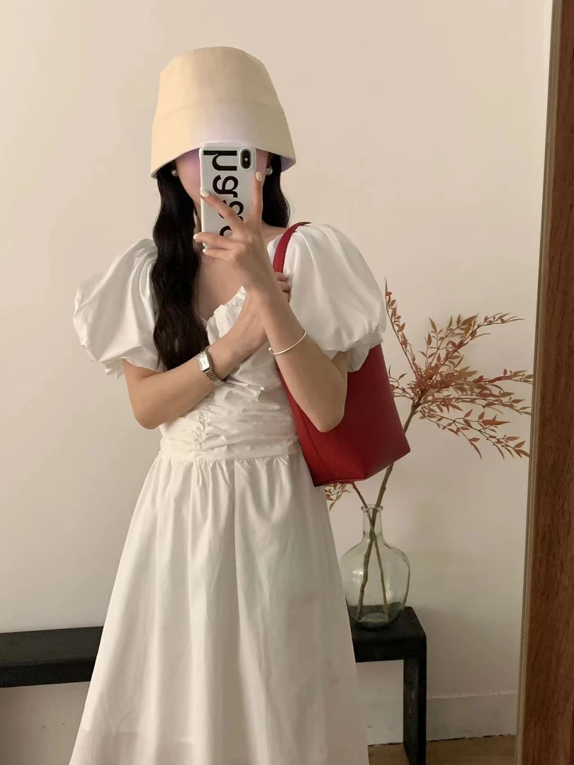 韩国定制连衣裙  休闲甜美