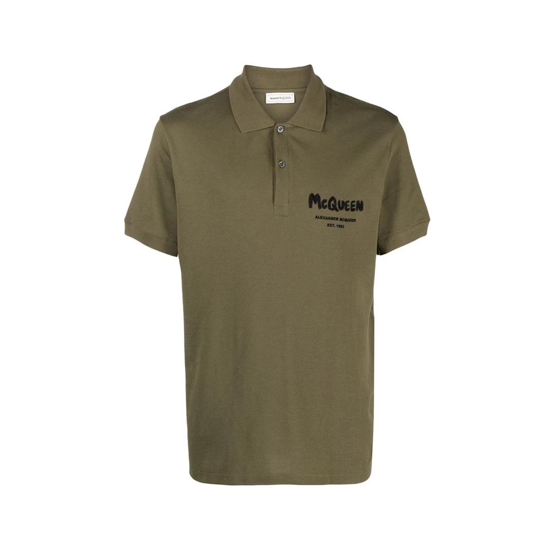 Alexander McQueen/亚历山大·麦昆男式短袖POLO衫1124065M10017
