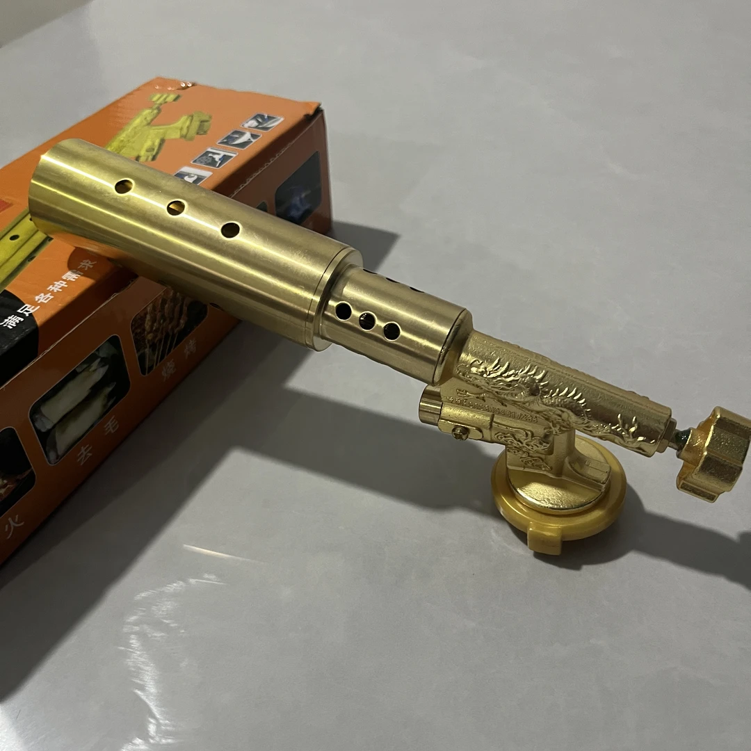 单个大口径的喷头户外点火器电子打火可倒置喷灯烧猪毛神器火焰猛