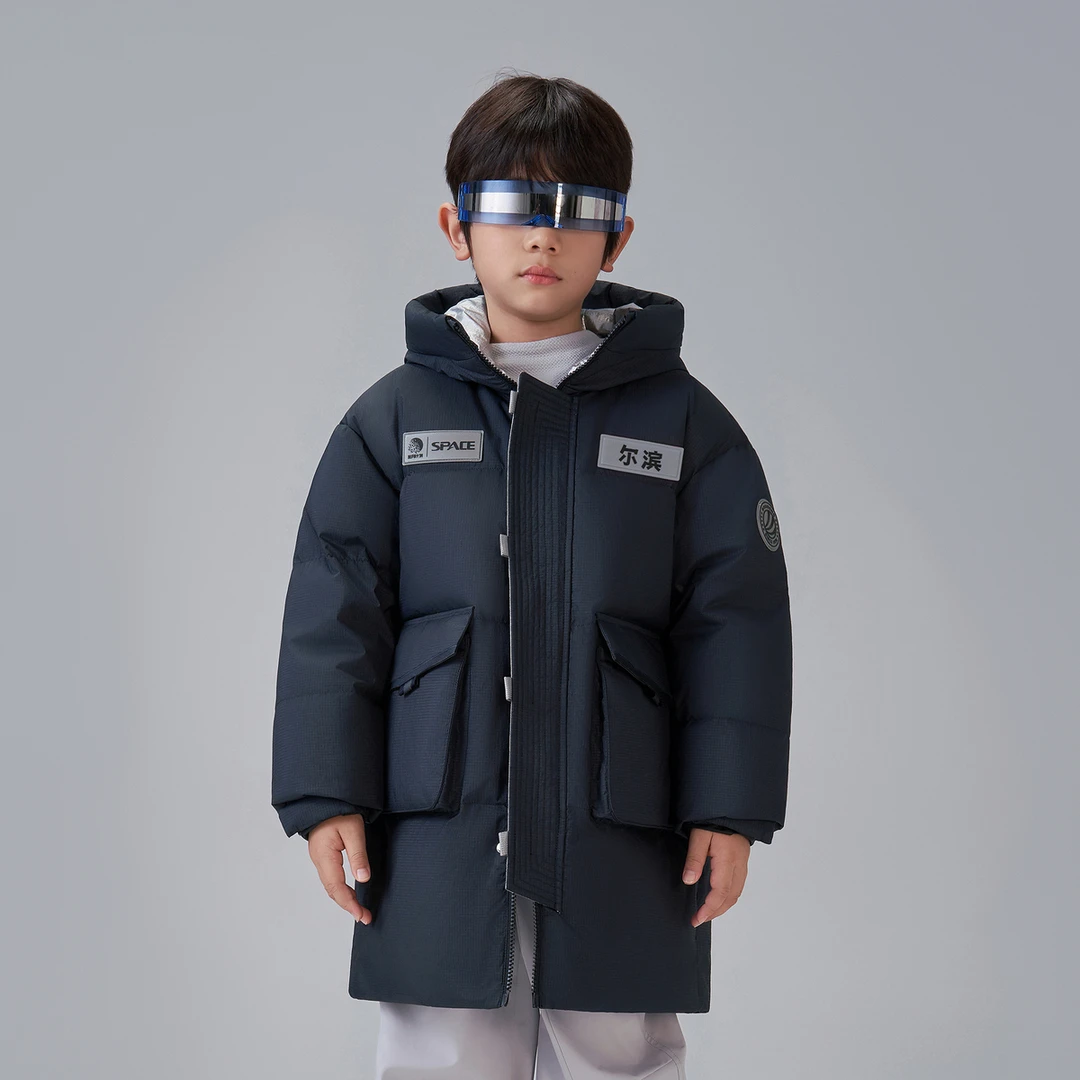 【尔滨系列】2024冬季新款儿童长款太空款羽绒服T40143220EB