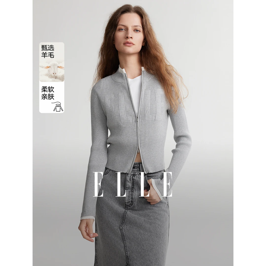【赵老板专属】ELLE法式气质优雅针织衫24夏季新款风感波粒EZ49314