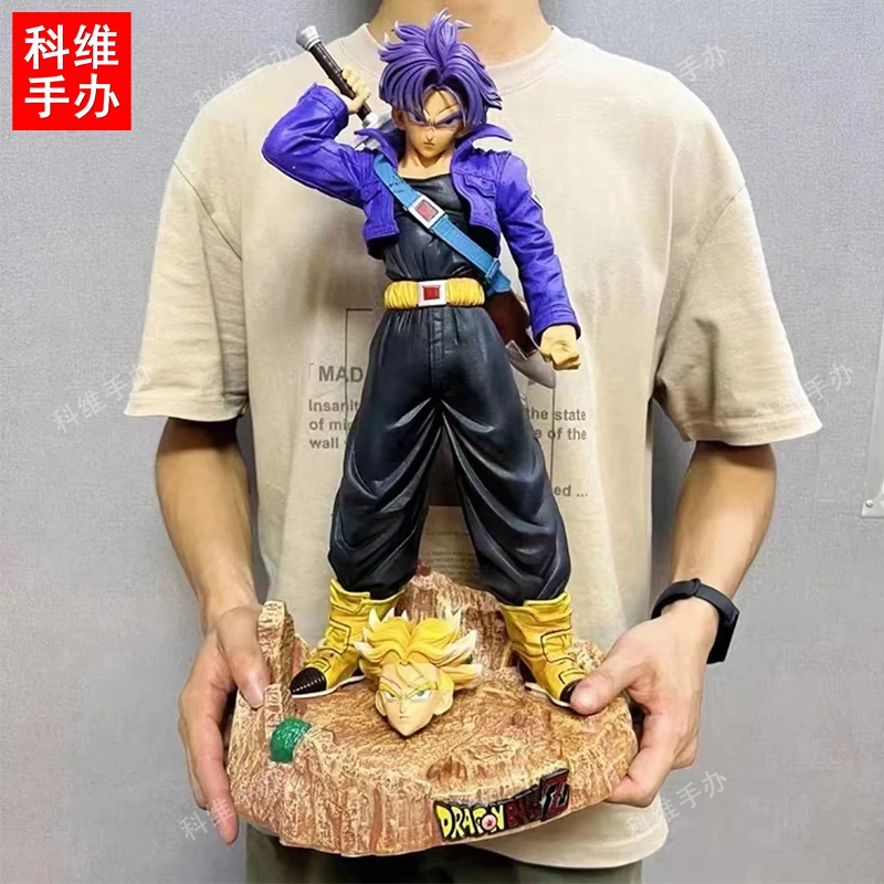 【科维动漫社】大号特兰克斯47CM双头雕带底座七龙珠潮玩模型GK手办