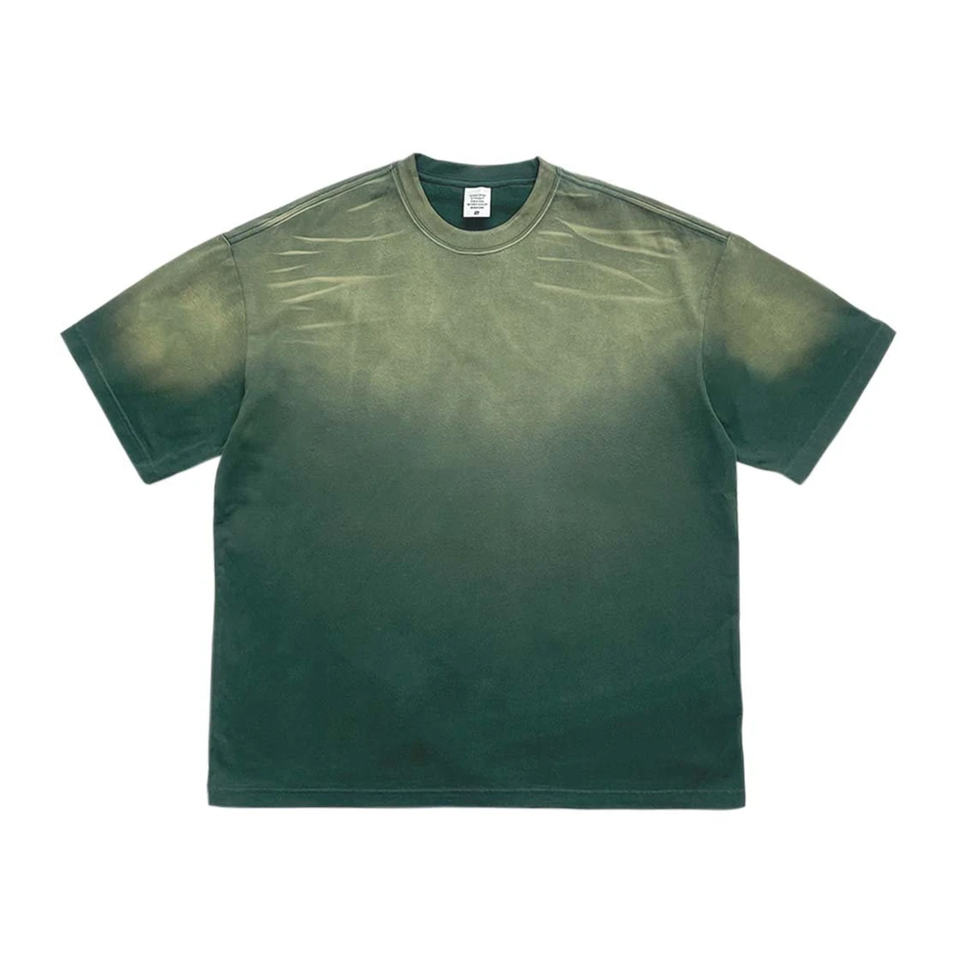 R-L丨24SS 肩部折痕 DEEP-WASH SUMMER DROP 做旧褪色短袖T恤
