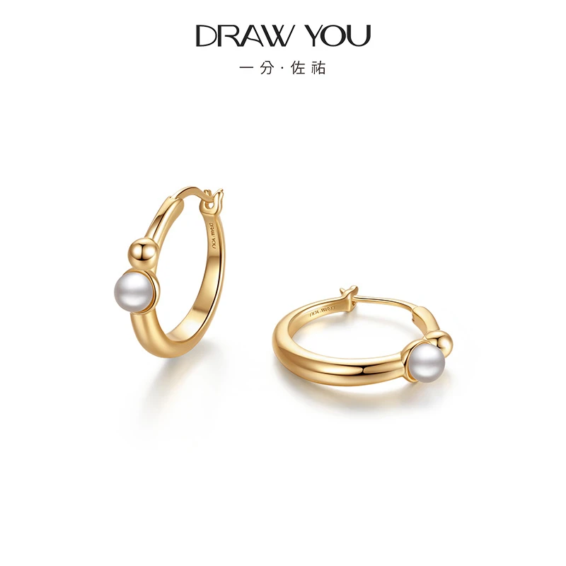 一分·佐祐【圆满】金色耳环简约气质百搭复古小众轻奢时尚火爆款