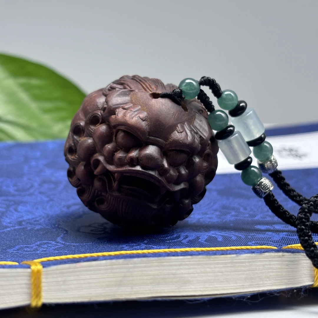 非金属木质项链 【龙虎山出品】雷击枣木貔貅手球吊坠