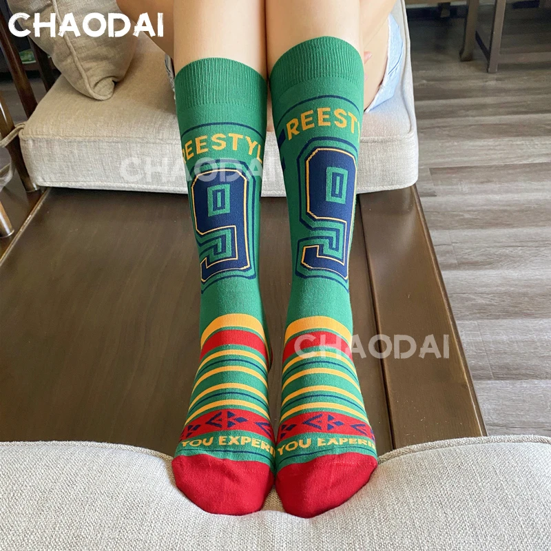 临时链接 满50包邮 袜子女中筒袜ins潮外穿春秋棉复古百搭长袜