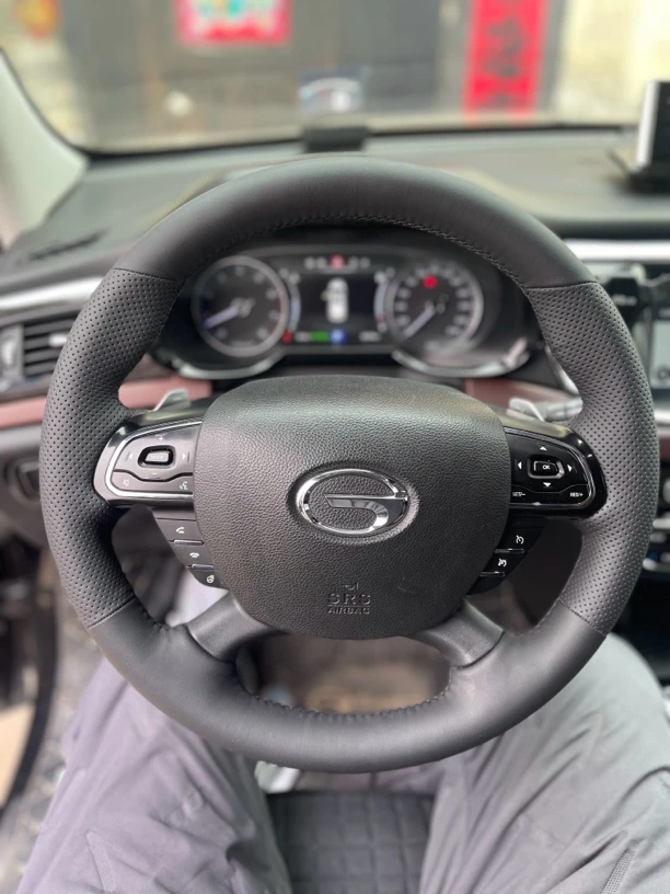 广汽传祺GS8专车专用手缝全包把套方向盘套