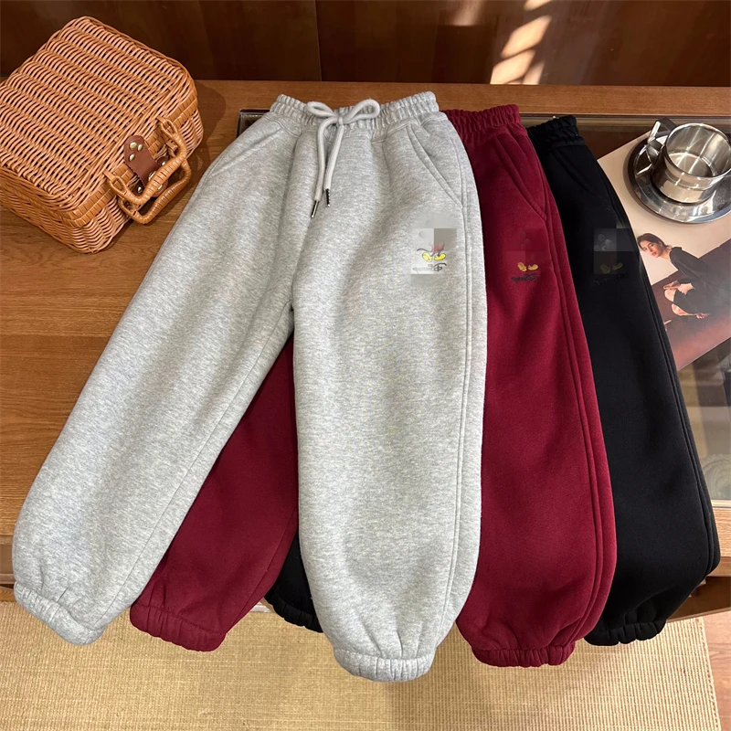 现货【米琪卫裤】5405女童休闲冬款加厚束脚萝卜卫裤冬季