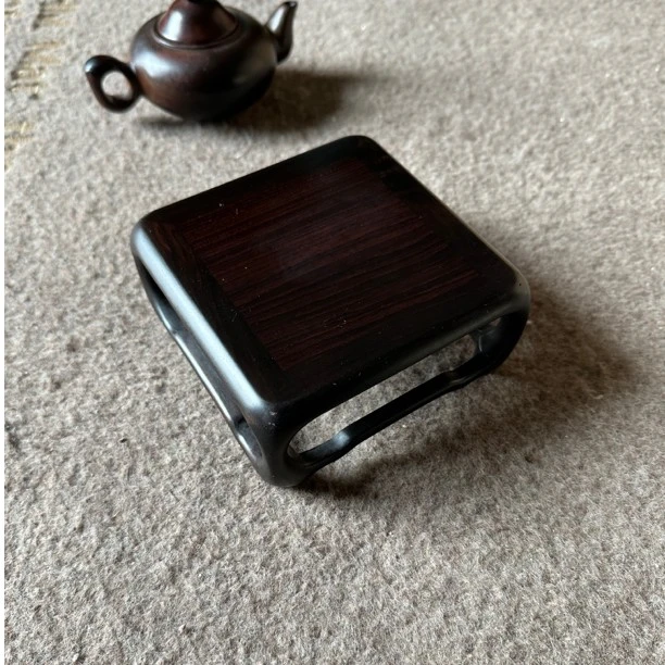 紫光檀方几 壶承底座 摆台 尺寸12/12/6茶道