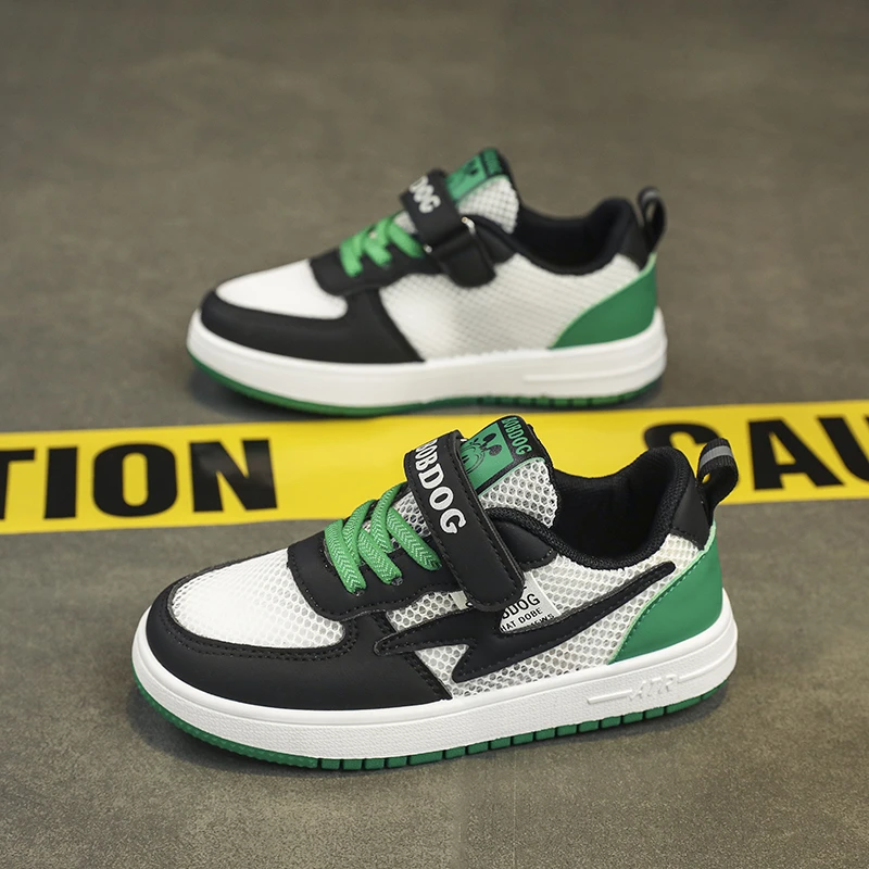 巴布豆女童鞋子2025年夏季爆款单网透气板鞋轻便休闲鞋儿童运动鞋