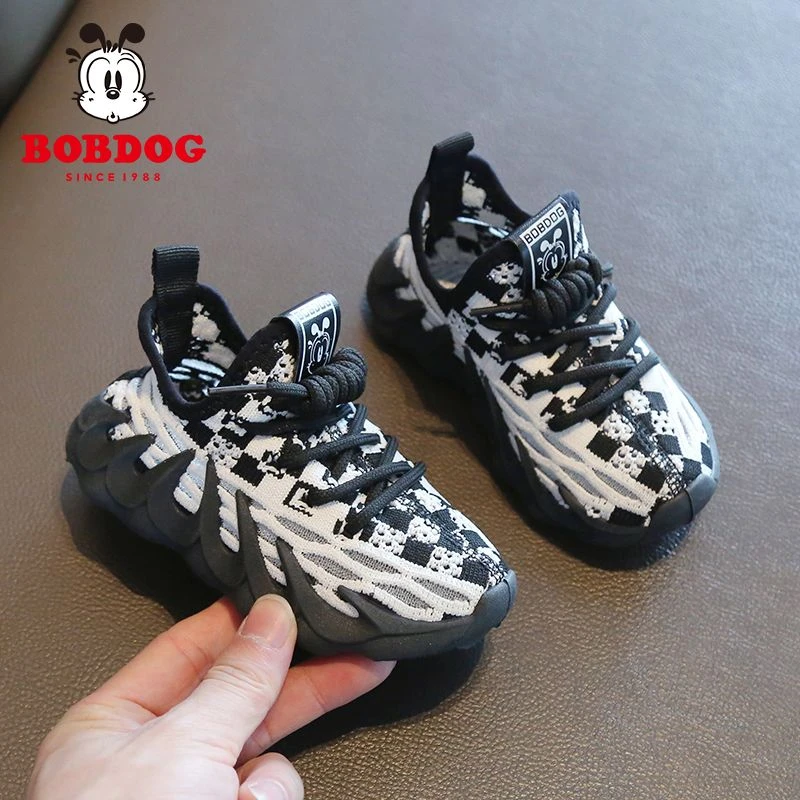 Bobdog/巴布豆童鞋椰子鞋夏季小童透气网面宝宝儿童运动鞋男软底