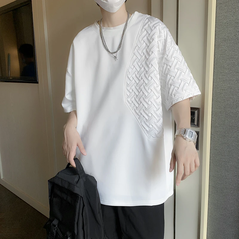 仓石一树短袖t恤男士夏季潮牌ins潮流男装宽松体恤设计感小众