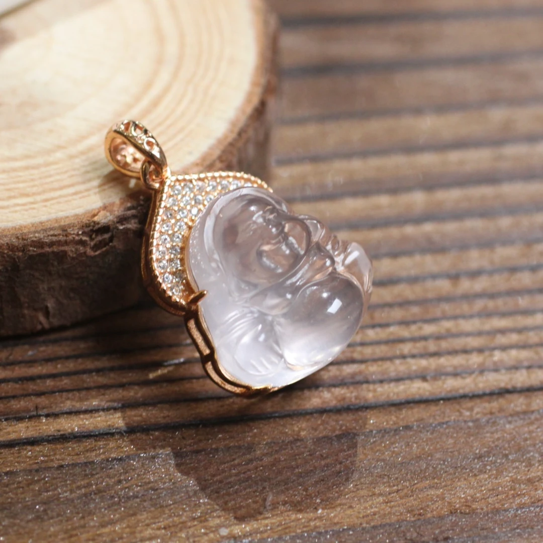 【大猫珠宝】粉晶佛公吊坠多样性发货 JYDM23121531发其一