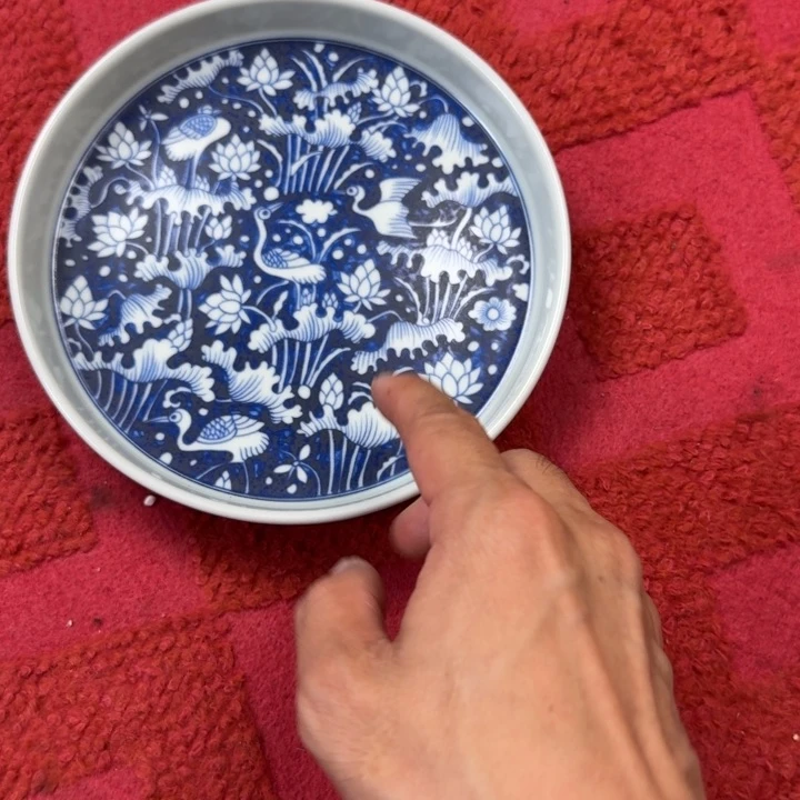 摆件青花一路连科大壶承微瑕