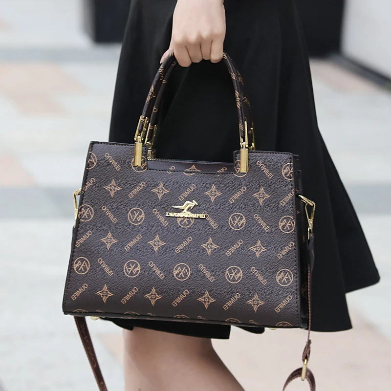 帝犀品牌女女包包单肩百搭斜挎包手提包时尚高档大气妈妈包托特包