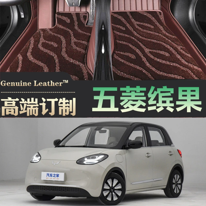 23款五菱缤果真皮汽车脚垫全包围333/203km装定制内饰无味脚踏垫