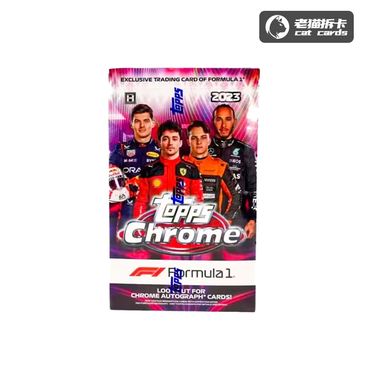 Topps 【拆盒】 2023 Topps chrome f1 hobby 赛车收藏卡