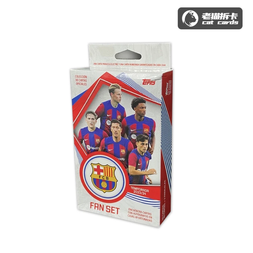 Topps 【拆盒】 23-24 巴塞罗那 Fan Set队盒 球星卡盲盒