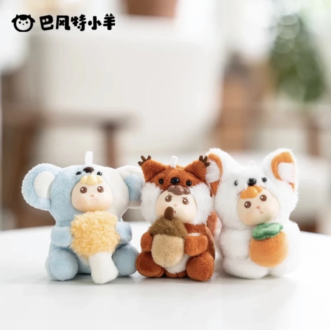 【拆盒不退】正版巴风特小羊咆哮动物园系列潮玩毛绒盲盒手办摆件女
