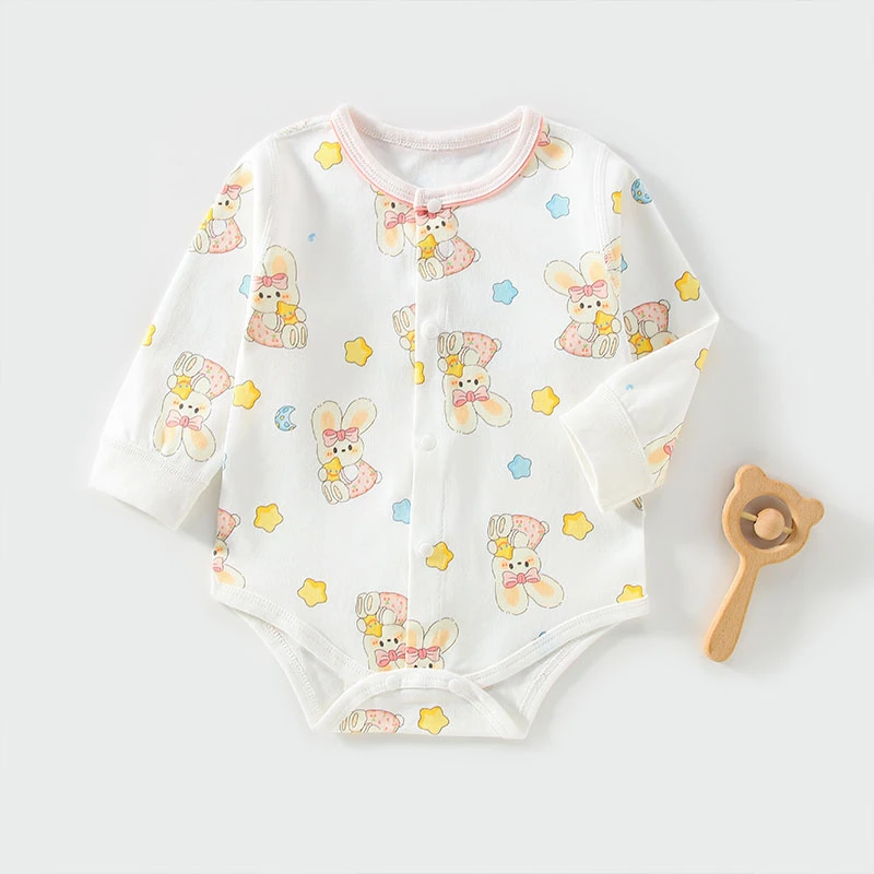 婴儿包屁衣纯棉无骨0-12个月宝宝三角爬服四季打底衣新生儿贴身衣