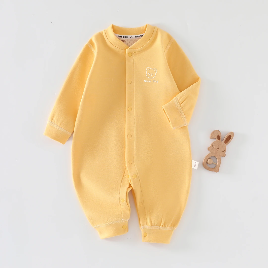 无骨婴儿连体保暖秋冬变温感新生儿哈衣爬服0-12个月宝宝满月周岁