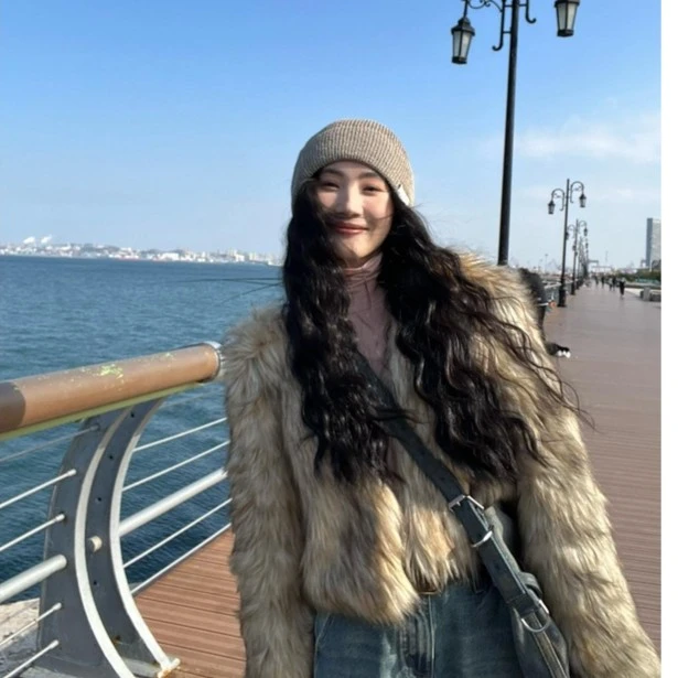 【清】逸语IN choose u笑笑家2023冬季毛毛外套女87280