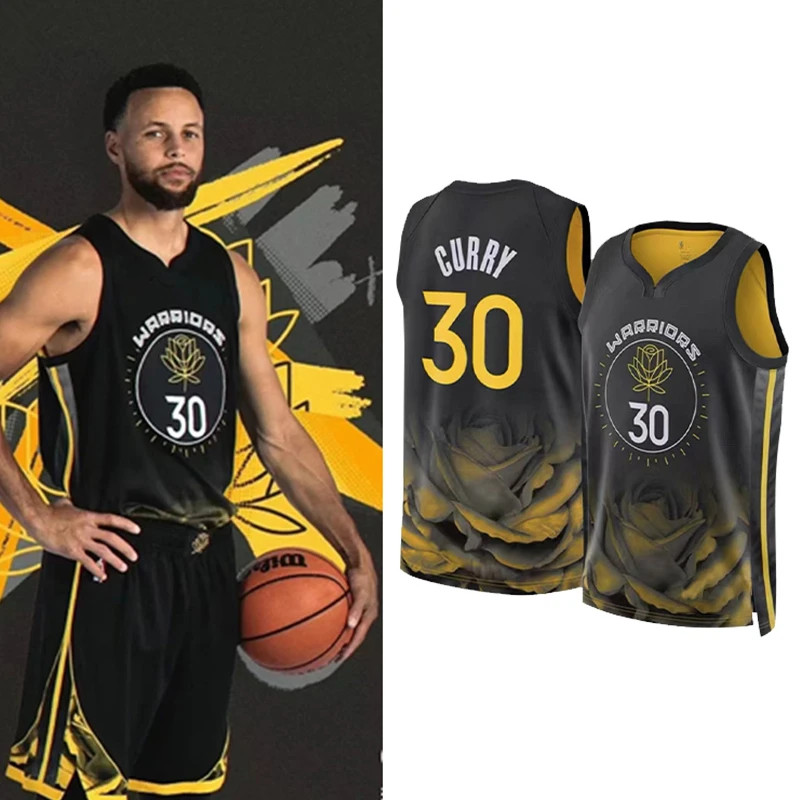 库里新城市版球衣篮球男总决赛30号宣告复古限定版训练球服定制