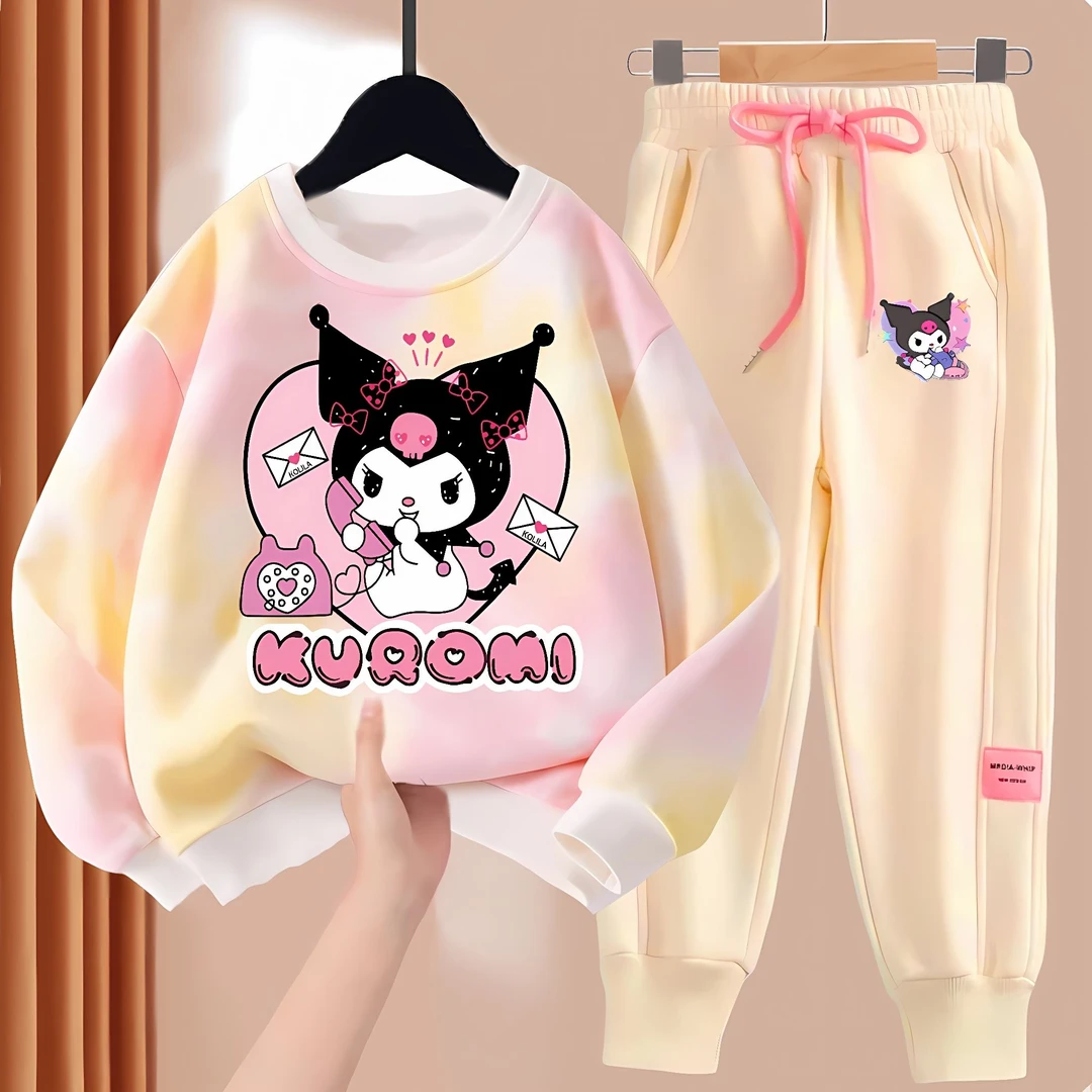 女童春装童装2025春秋季儿童中大童套装洋气春装外穿运动两件套