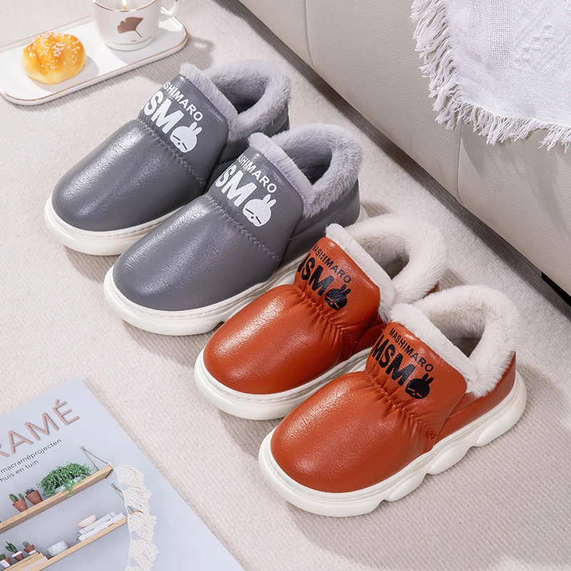 秋冬新款高密绒毛厚底防滑防水外穿加绒雪地靴52365/51365