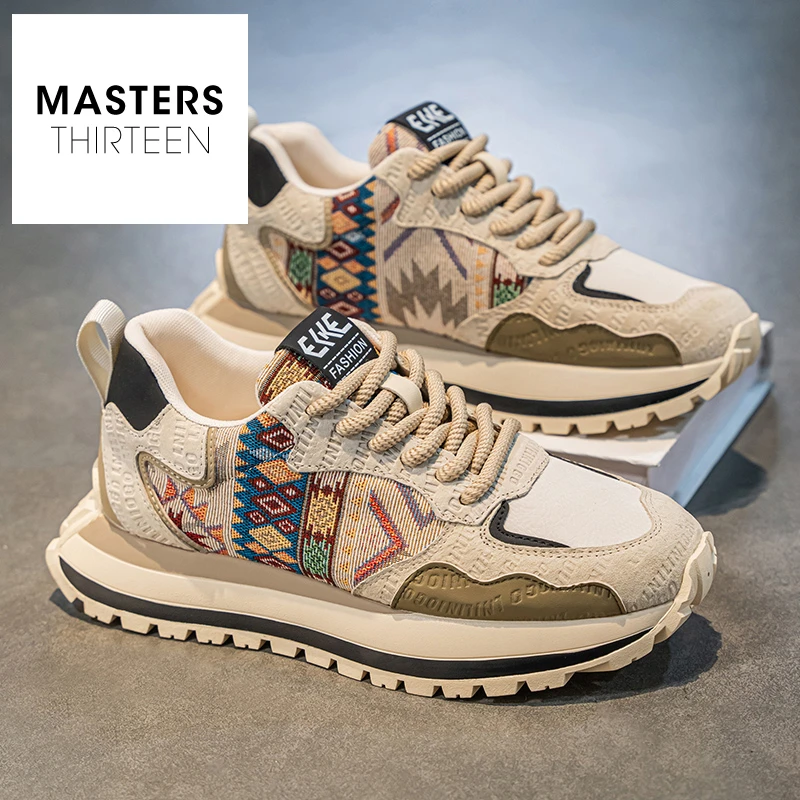 秋季男鞋厚底防滑耐磨增高阿甘鞋男款时尚百搭舒适运动休闲鞋QG12