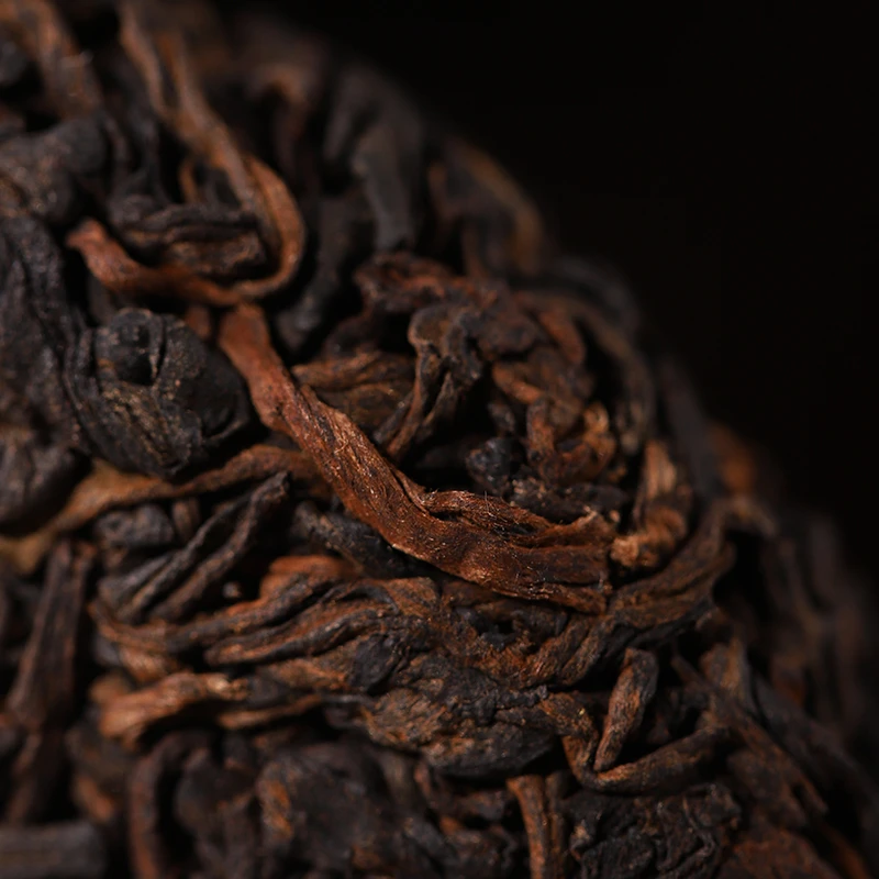 半坡老寨普洱茶熟茶木箱离地发酵熟茶357g/饼