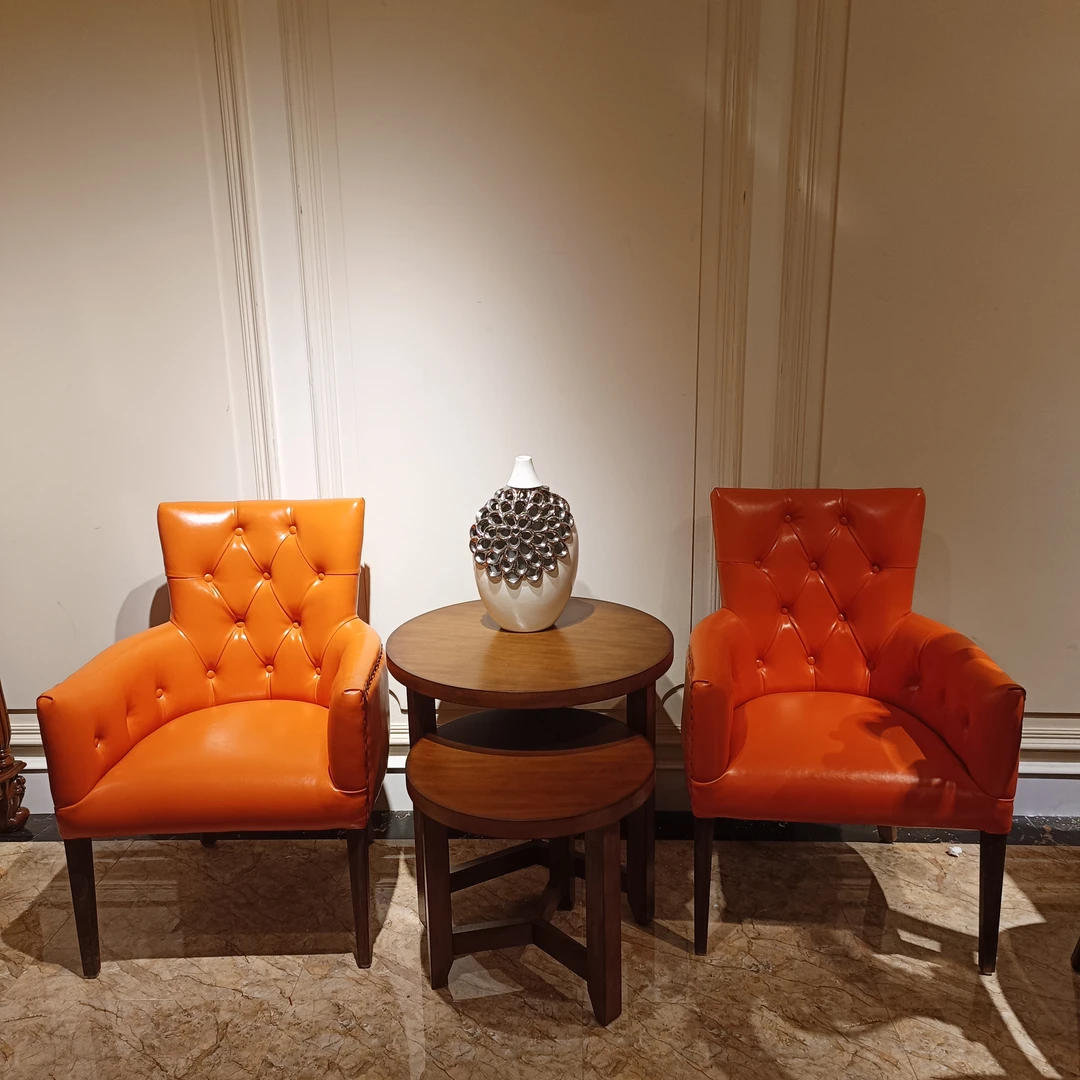 YM32印尼黑檀木休闲椅600*650*950(真皮/超迁）洽谈椅极简单人书椅