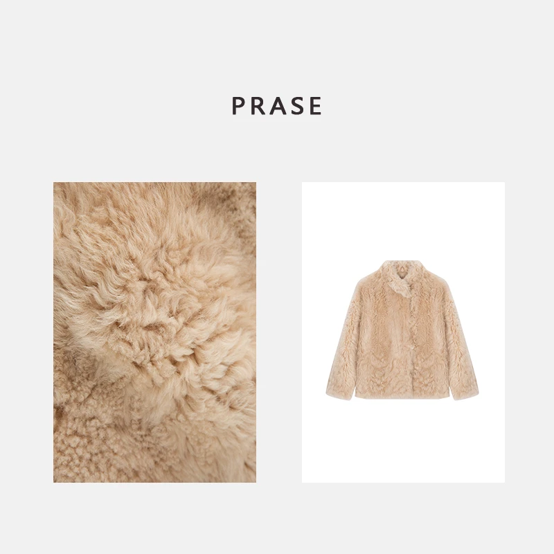 PRASE·噜【C位千金】西班牙进口托斯卡纳皮毛一体皮草PR412C32