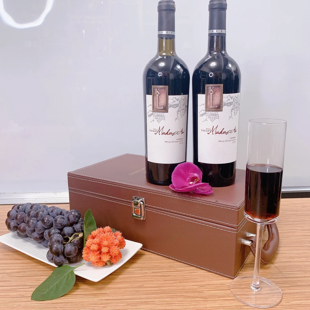 【俄优选2瓶礼盒装】俄罗斯KL白瓶穆库扎尼红葡萄酒750ml