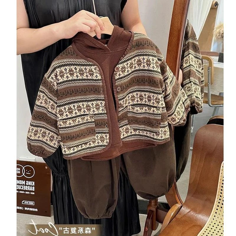 男童港风套装春季2024新款痞帅宝宝洋气小少爷外套2岁儿童秋装潮