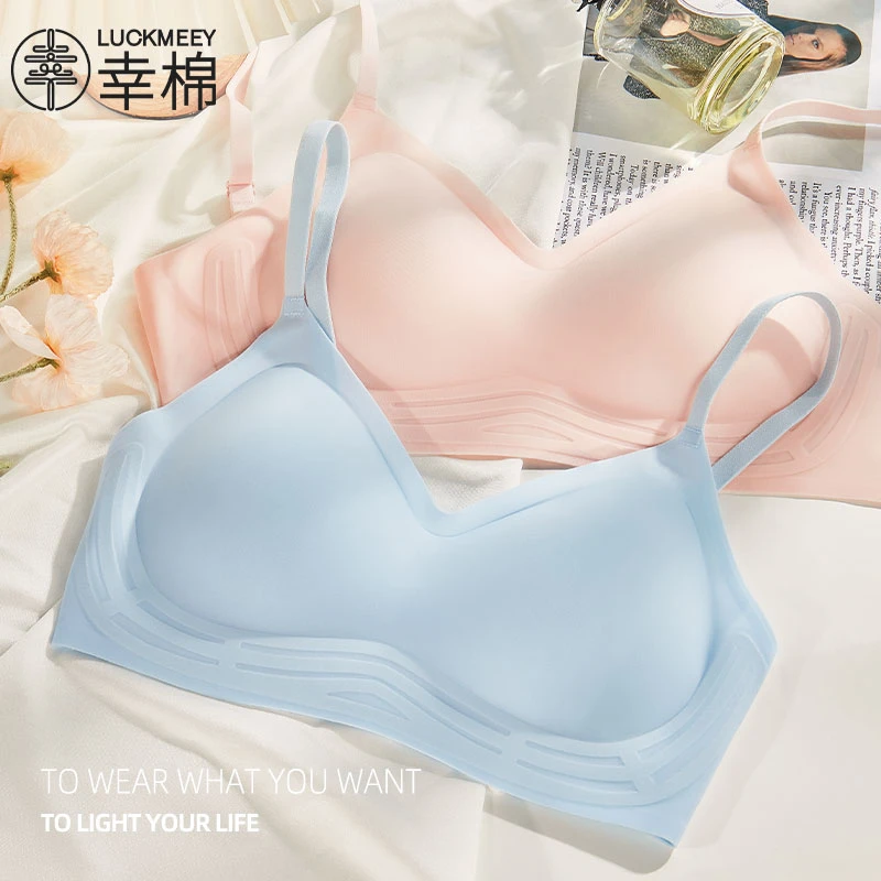 幸棉凉感外扩内衣女蜜桃杯小胸聚拢显大软支撑薄款漫画胸文胸TG