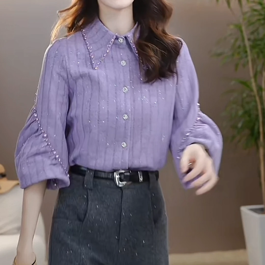 【Jason colors】秋冬季新款简约气质洋气翻领慵懒风内搭针织衫上衣