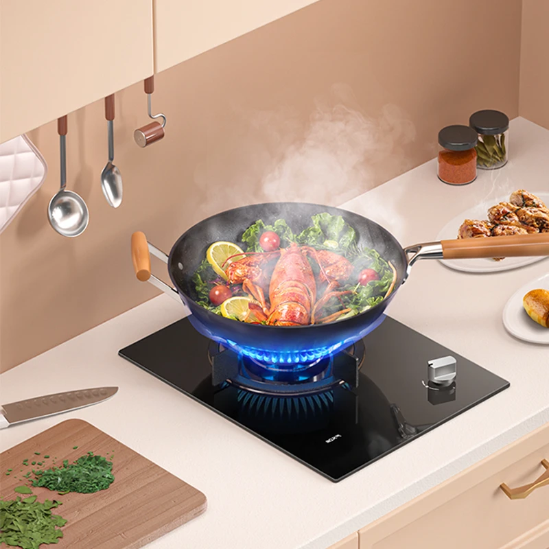 老板名气燃气灶B101A家用猛火灶单灶天然气液化气5.0kW AI